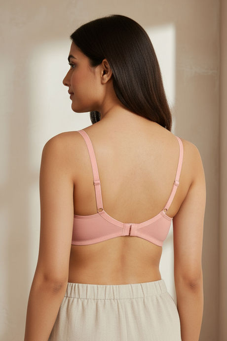 Zivame Maternity Padded Non Wired 3/4th Coverage Nursing Bra - Peach Pearl — image 3